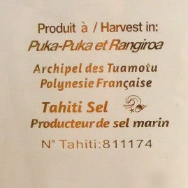 FLEUR DE SEL DE RANGUIROA Citron des Gambiers 60g